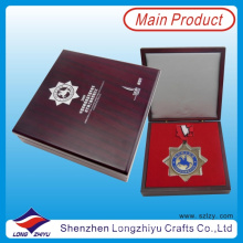 Hot Selling Star Shaped Custom Medals with Ribbon and Custom Box